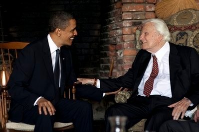 Presedintele Obama s-a intalnit cu Billy Graham