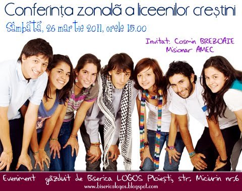 Conferinta zonala a liceenilor crestini la Ploiesti