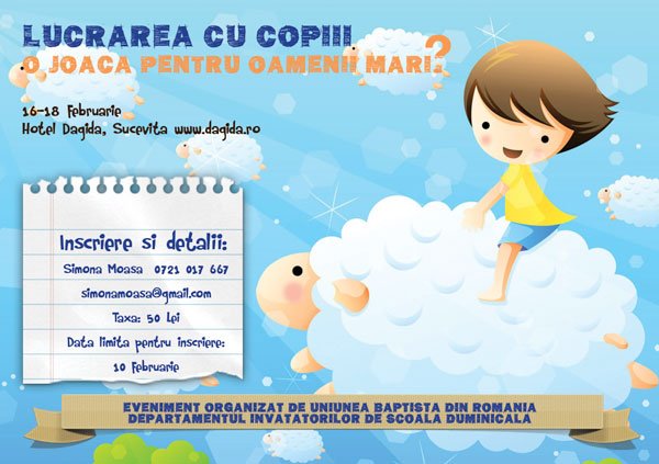 Conferinta: "Lucrarea cu copiii. O joaca pentru oameni mari?"