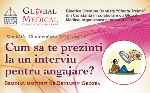 Seminar: Cum sa te prezinti la un interviu pentru angajare?