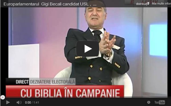Uniunea Baptista reactioneaza la jignirile lui George Becali