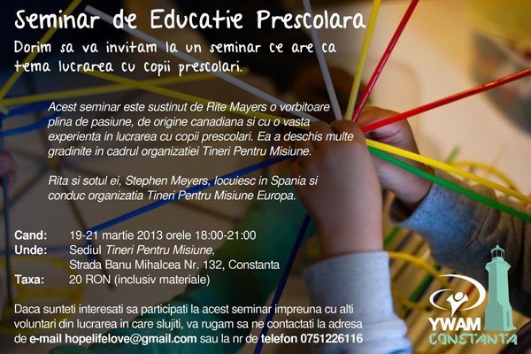 Seminar de educatie prescolara