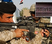 Armele soldatilor SUA inscriptionate cu coduri biblice secrete despre Isus. Foto: ABC News
